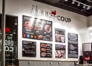 custom indoor restaurant commercial signage